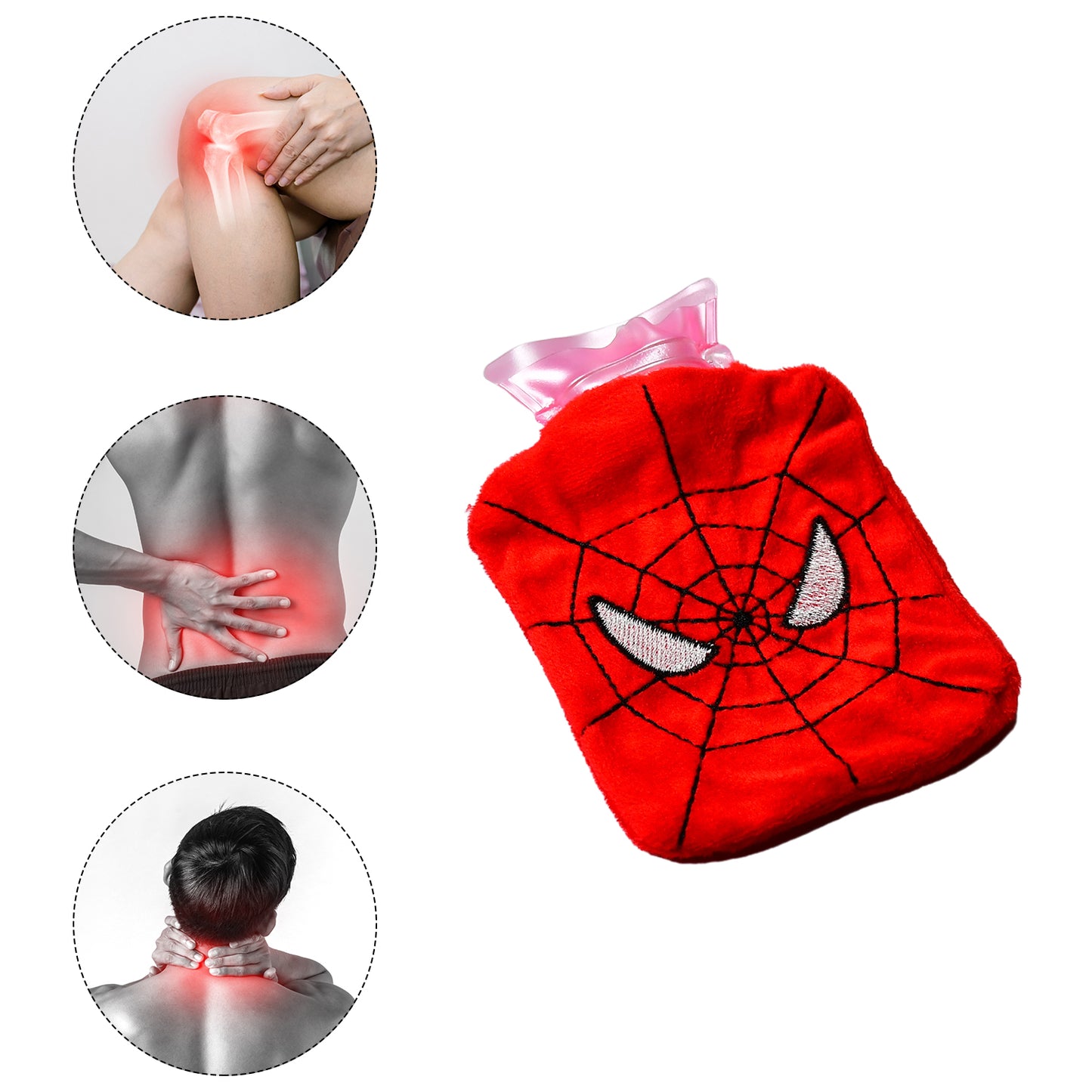Spiderman Small Hot Water Bag With Cover For Pain Relief Neck Shoulder Pain And Hand Feet Warmer Menstrual Cramps. - Happy Price - Image 5