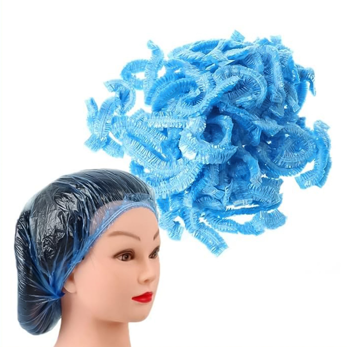 Shower Cap Waterproof Disposable Shower Cap 100 Pieces - Happy Price - Image 4