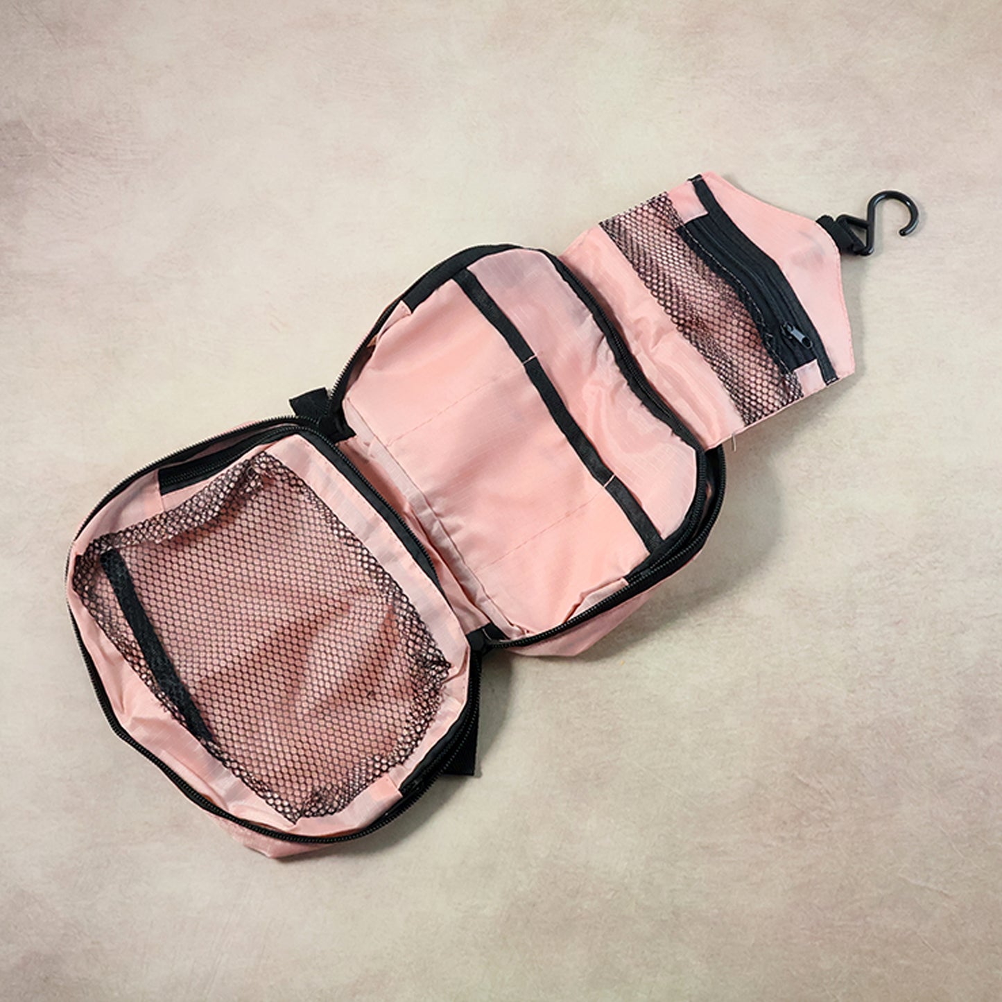 Hanging Toiletry Bag Organizer (1 Pc) - Waterproof Nylon Travel Pouch - Happy Price - Image 3