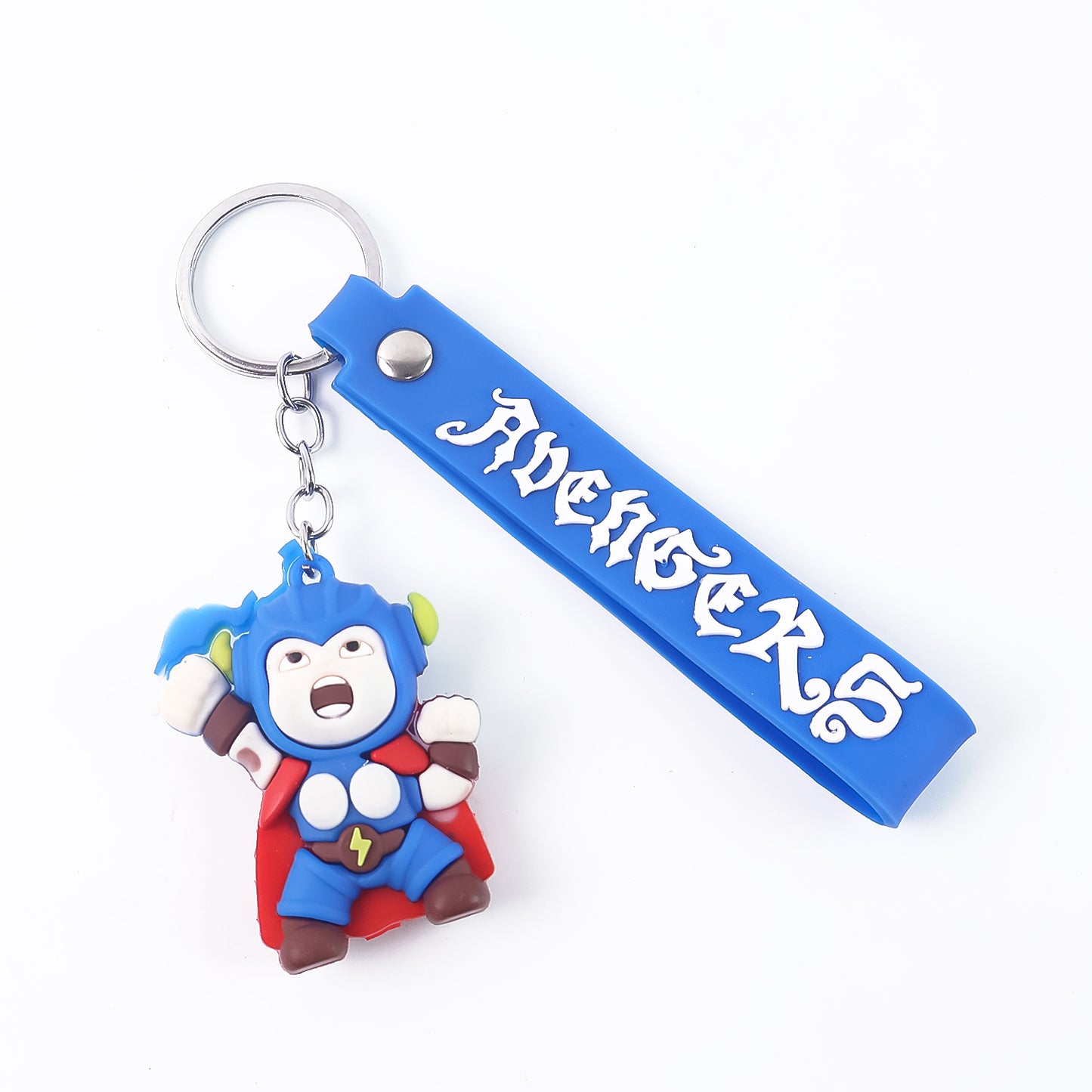 Cute Silicone 3d Key Chain With Metal Hook  Strap (Pack Of 1) - Happy Price - Image 2