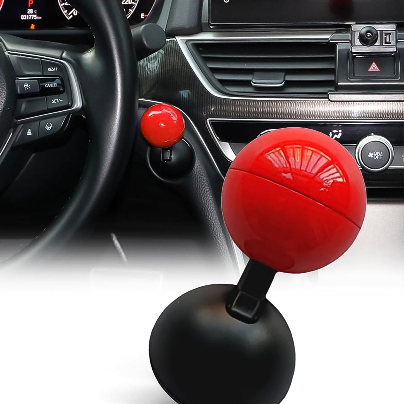 Car Push Start Button Rocker  Cover Ball Design (1 Pc) - Happy Price - Image 1