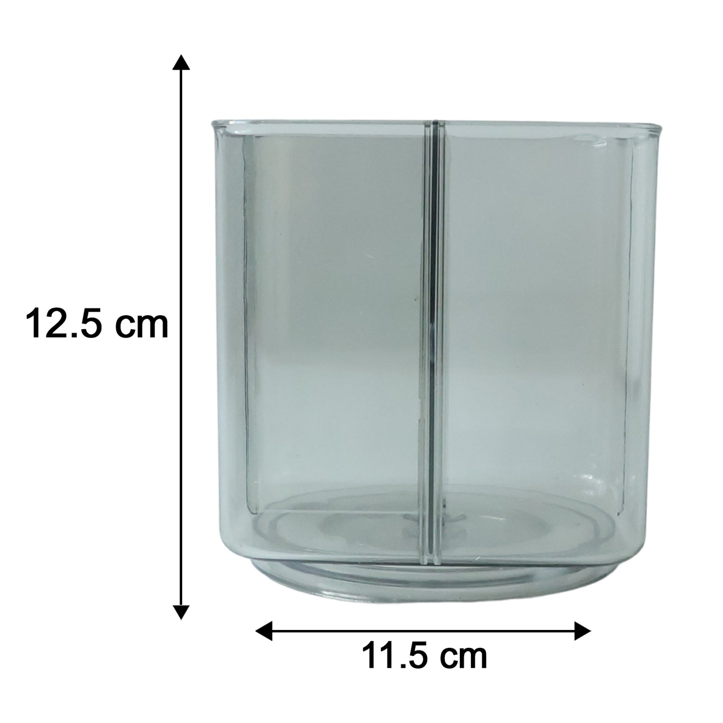 360 Rotating Desk Organizer Holder - Transparent Acrylic Pen Stand for Office & Study - Happy Price - Image 5