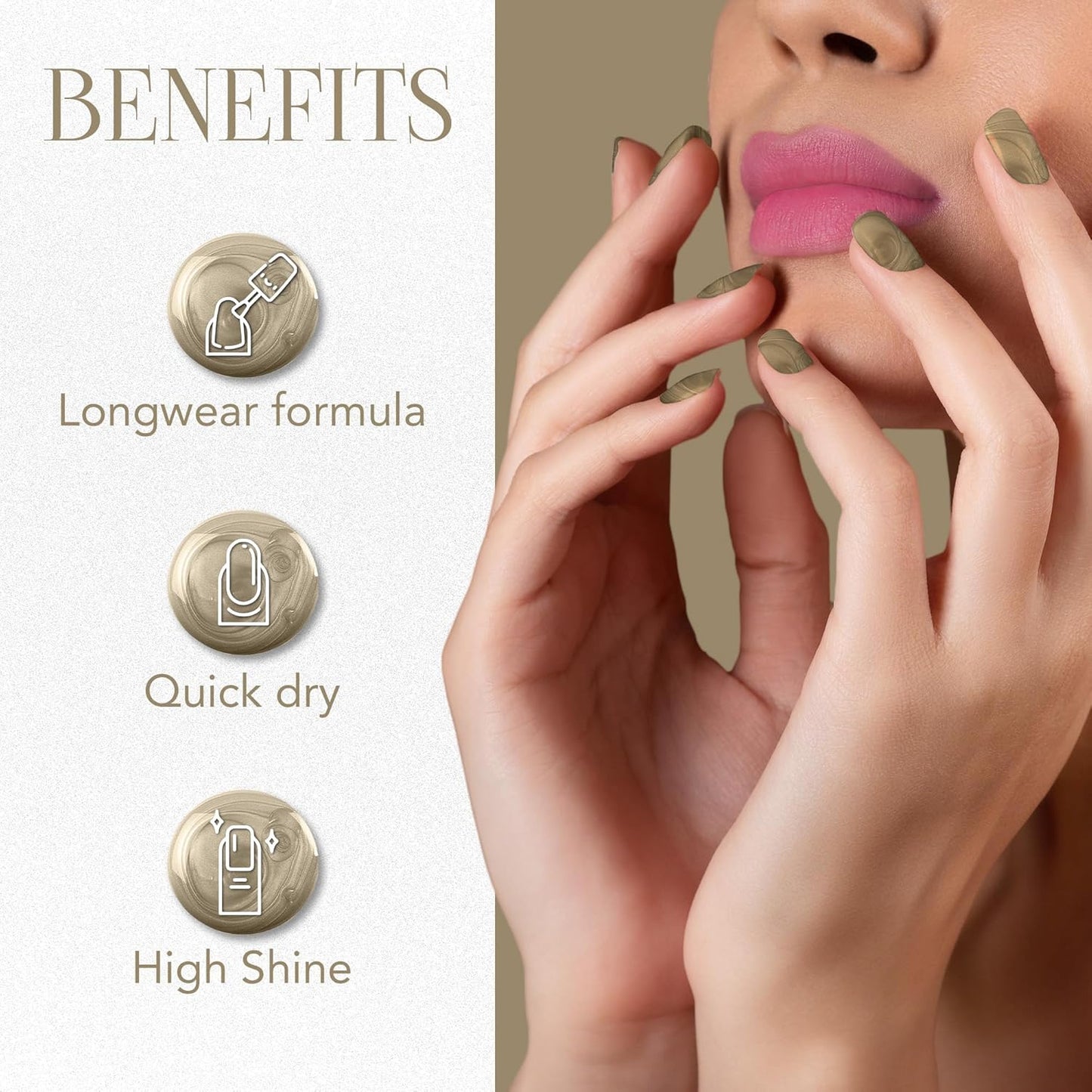 Premium Metallic Gold Nail Polish - 10 ML - Happy Price - Image 5