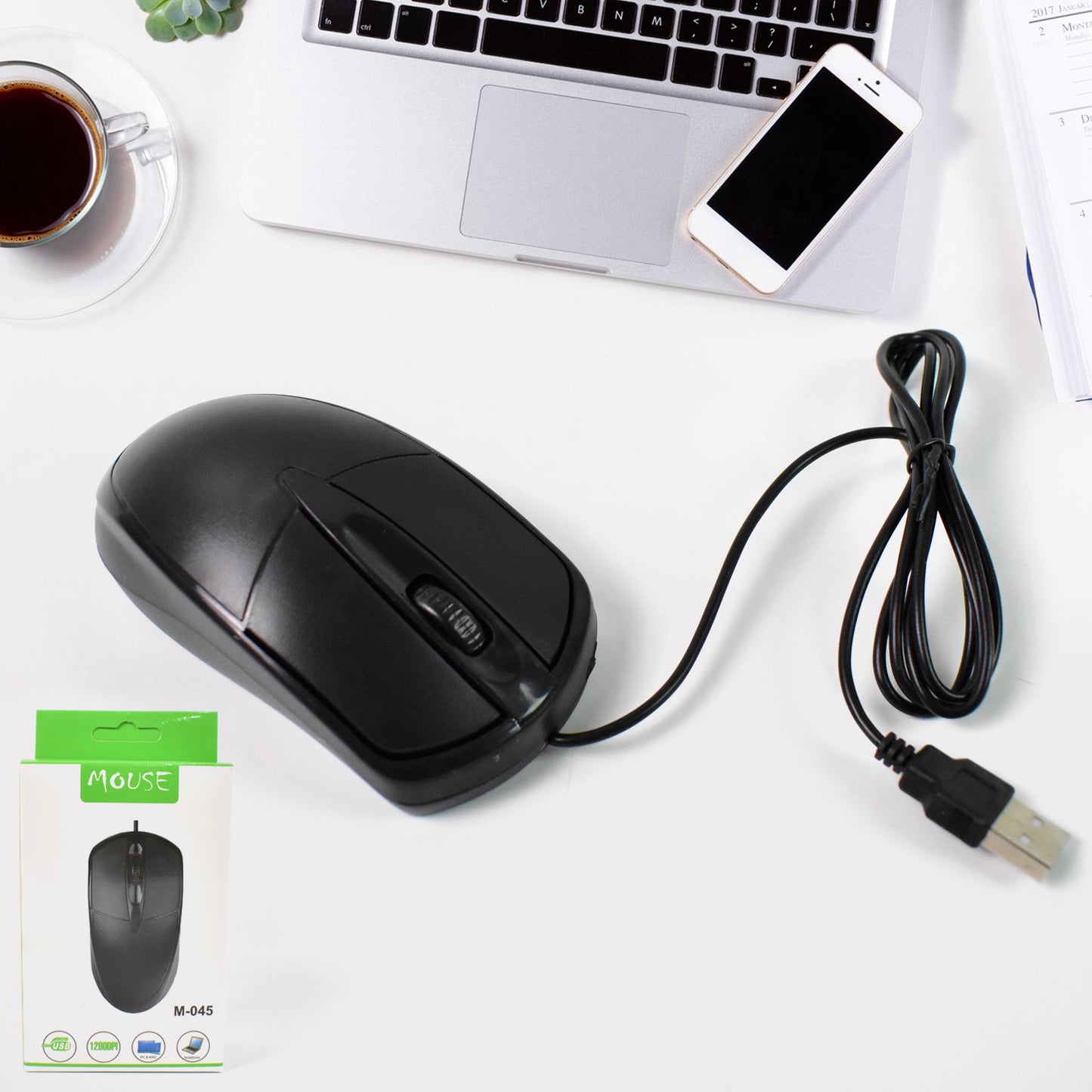 Computer  Laptop Wired Optical Mouse M- 045 (1 Pc) - Happy Price - Image 2