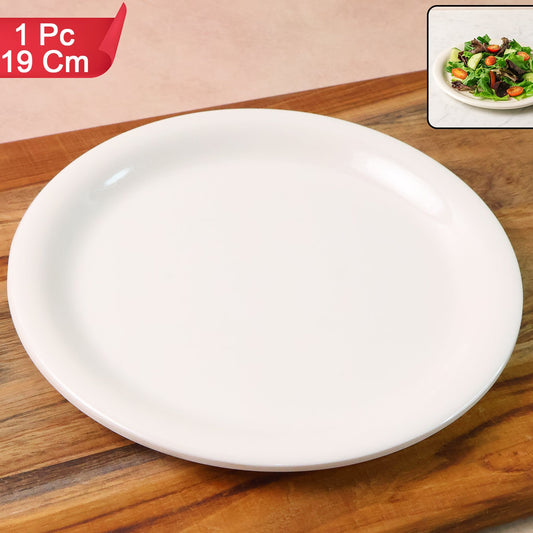 Durable Plastic Dinner Plate - 19 cm Round Serving Dish (1 Pc) - Happy Price - Image 1
