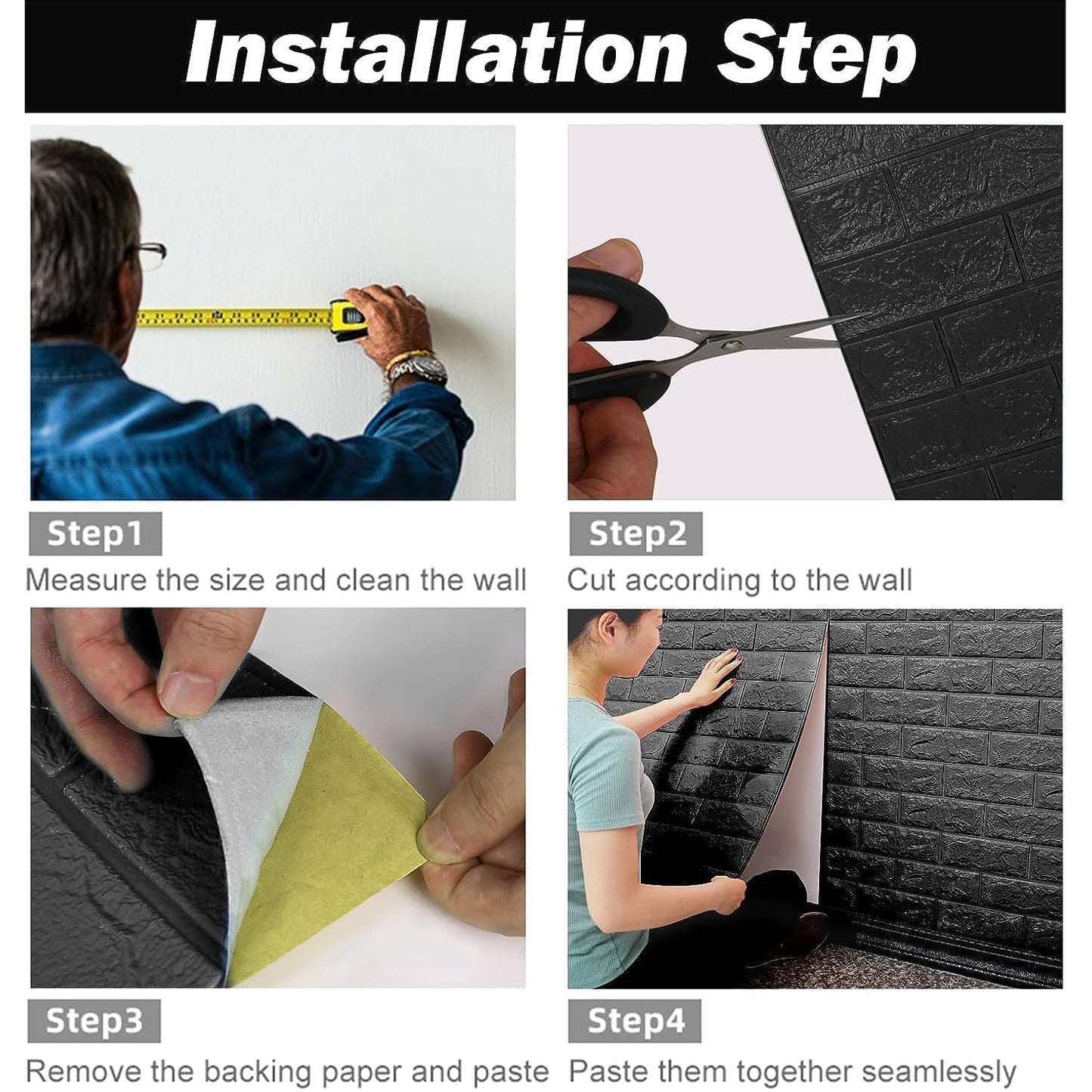 3D Foam Wall Sticker Panel - 76x70 Cm, 1 Piece - Happy Price - Image 6