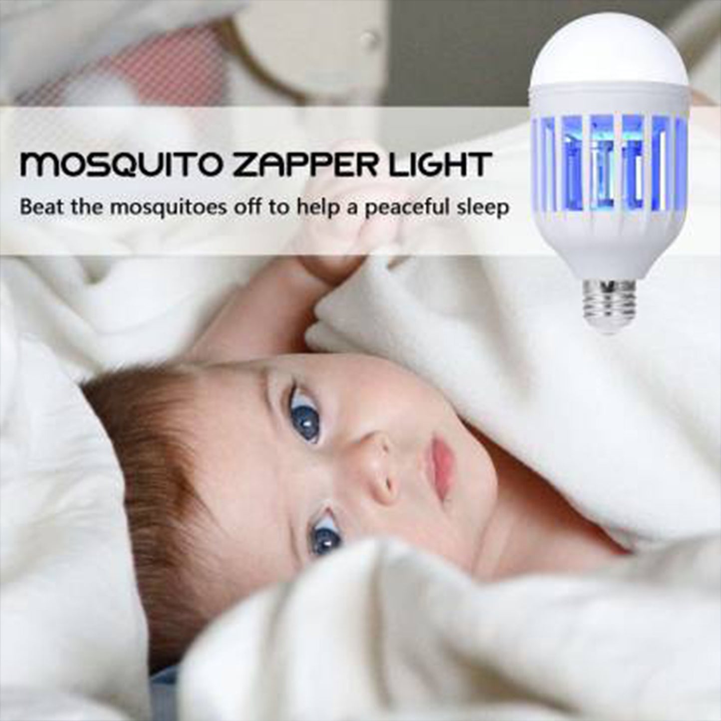 12w  15w  Mosquito Killer Lamp E27 Summer Moths Flying Insects Led Zapper Mosquito Killer Lamp Light Bulb Household - Happy Price - Image 3