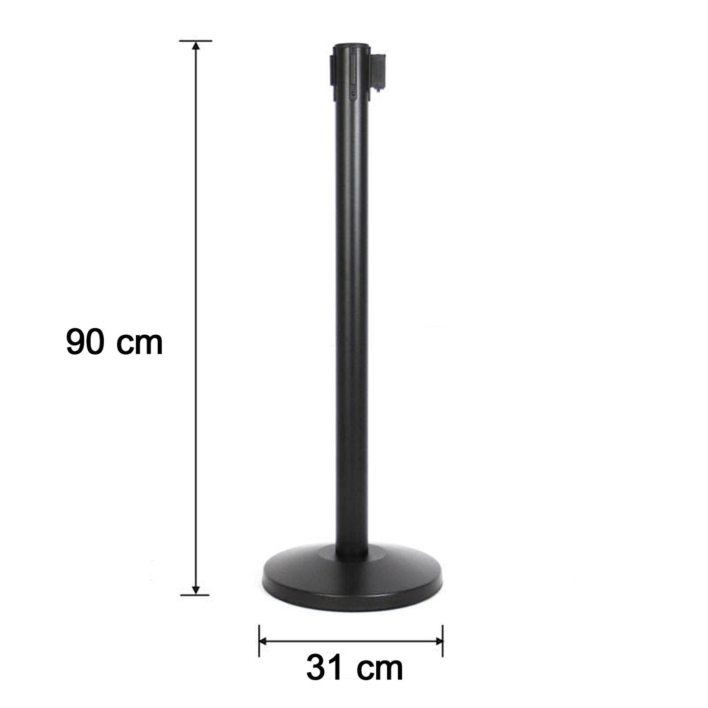 Heavy Duty Crowd Control Stanchion with Retractable Belt - 1 Pc - Happy Price - Image 3
