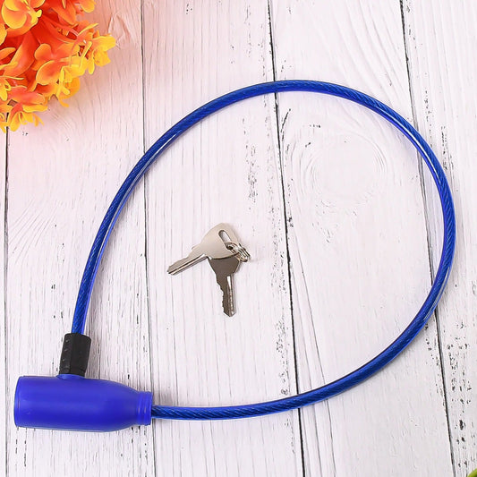 Heavy Duty Multipurpose Steel Cable Safety Lock With 2 Keys (1 Pc) - Happy Price - Image 1