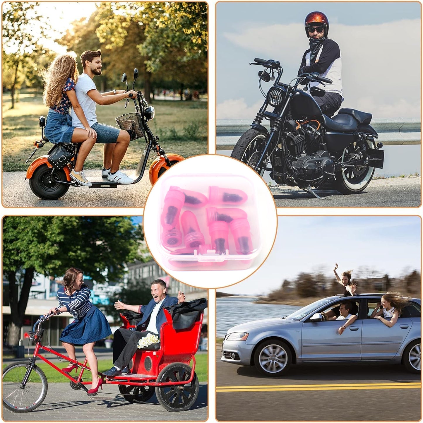 Tire Repair Rubber Nail Car Tire Repair Nails Tire Repair Pink (10 Pcs Set) - Happy Price - Image 2