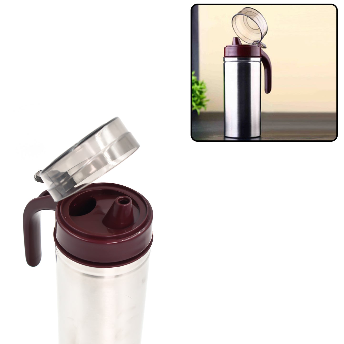 Oil Dispenser Stainless Steel With Small Nozzle 750ml - Happy Price - Image 2