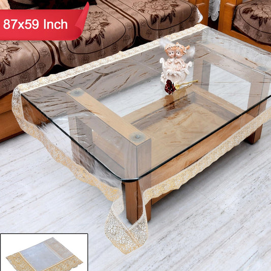 87x59 Inch Transparent Pvc Table Cover (1 Pc)