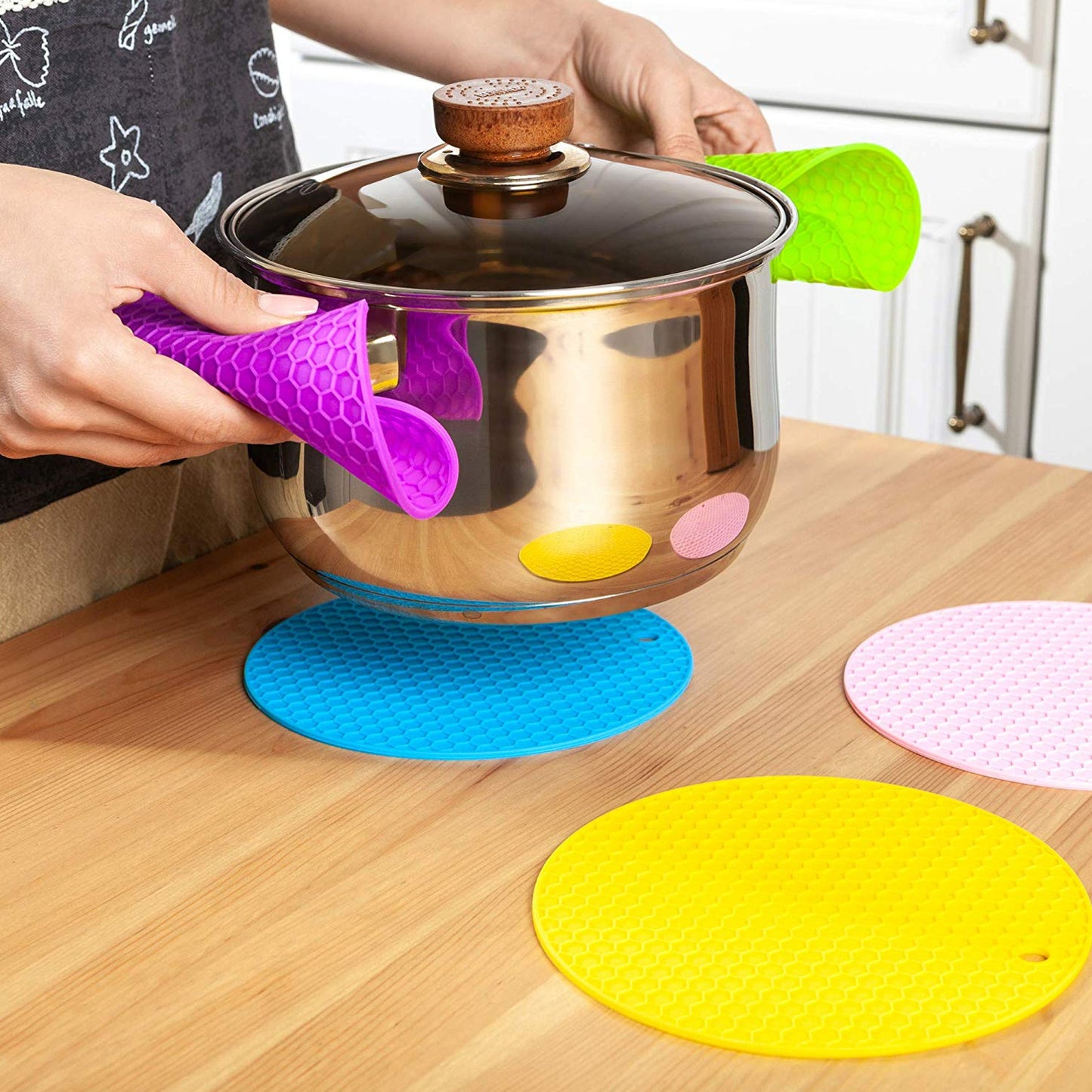 Silicone Trivet Hot Pad for Pots and Dishes - 1 Pc - Happy Price - Image 3