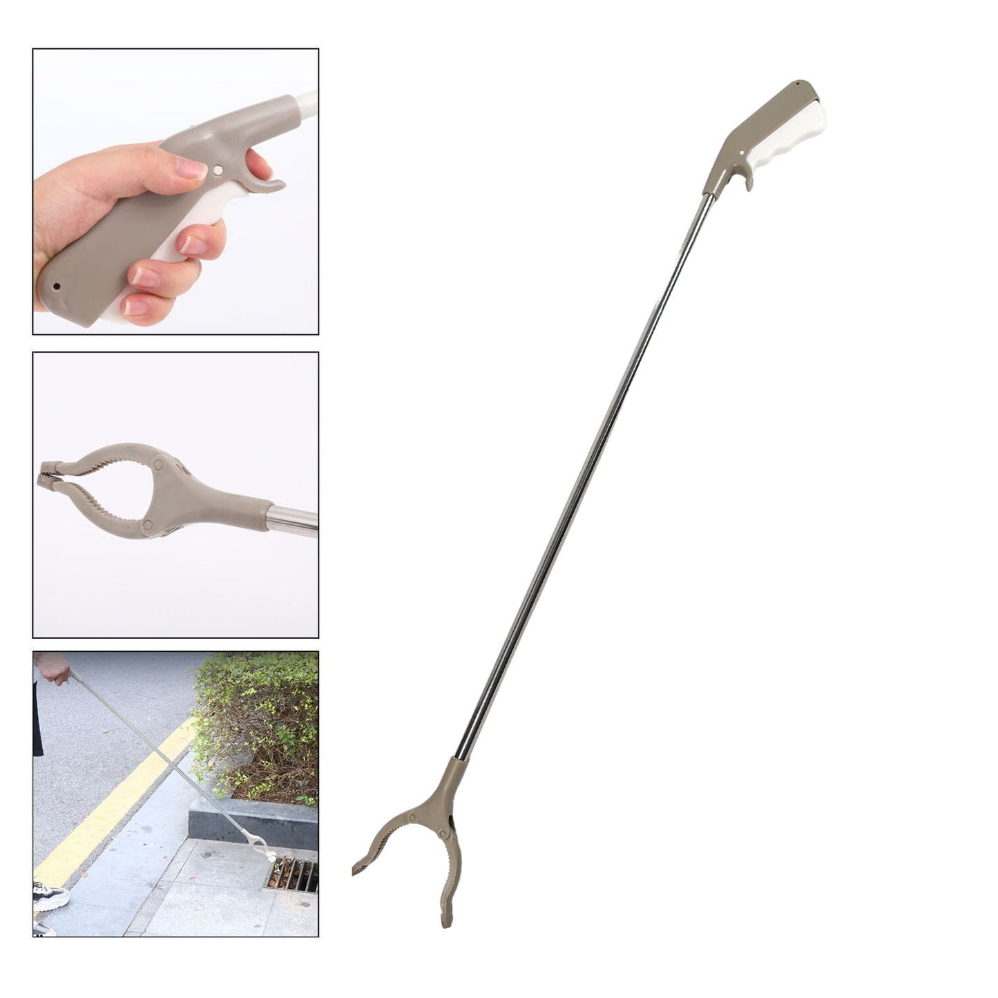 Garbage Lifter Tool Kitchen Picker Claw Pick Up Rubbish Helping Hand Tool Garbage Picker Flexible Lightweight Tool - Happy Price - Image 4