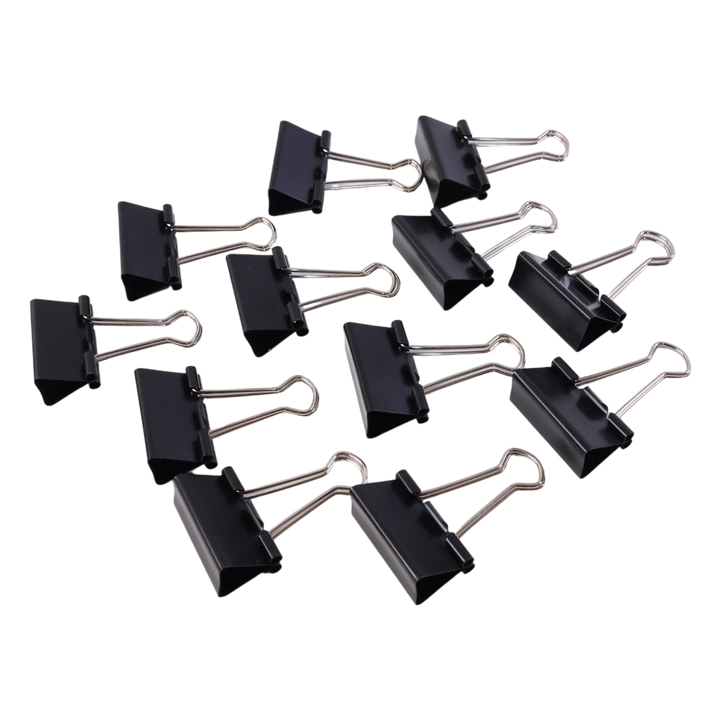 Heavy-Duty Black Binder Clips - 32mm, 12 Pc Set for Secure Paper Stacking - Happy Price - Image 4