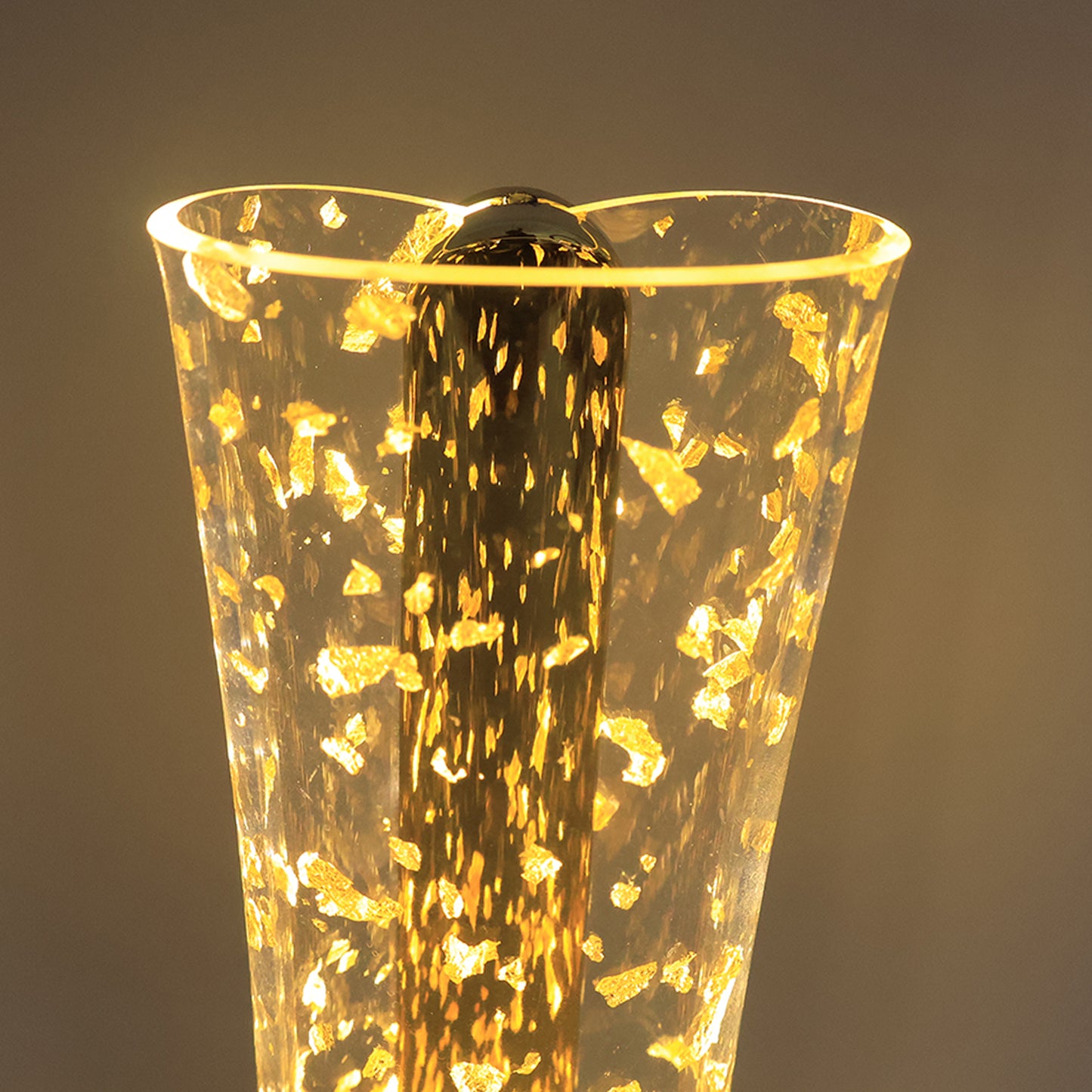 Golden Crystal LED Table Lamp with Flakes, USB Rechargeable, 1 Pc - Happy Price - Image 5