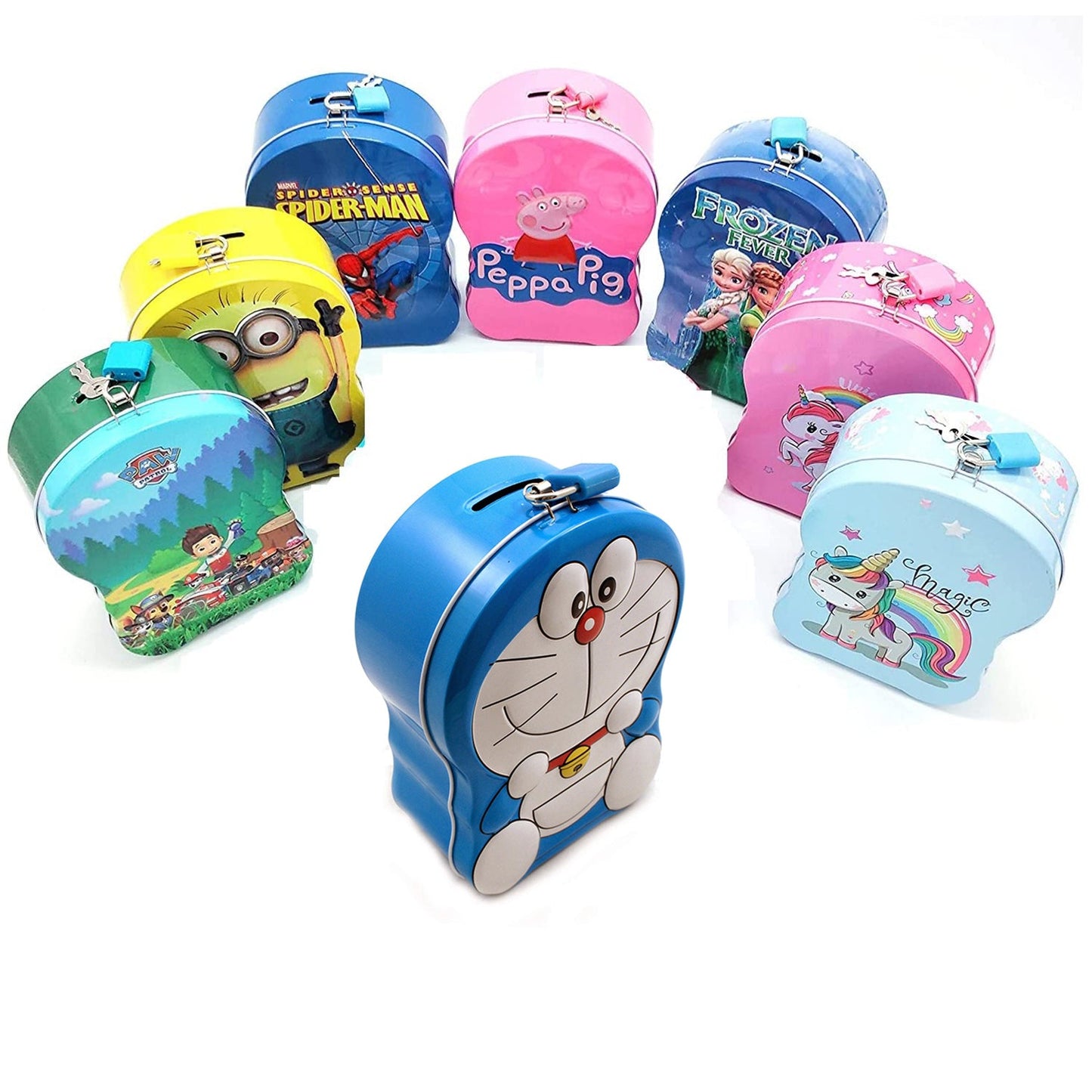 Cartoon Character Metal Piggy Bank Coin Box Money Box - Happy Price - Image 5