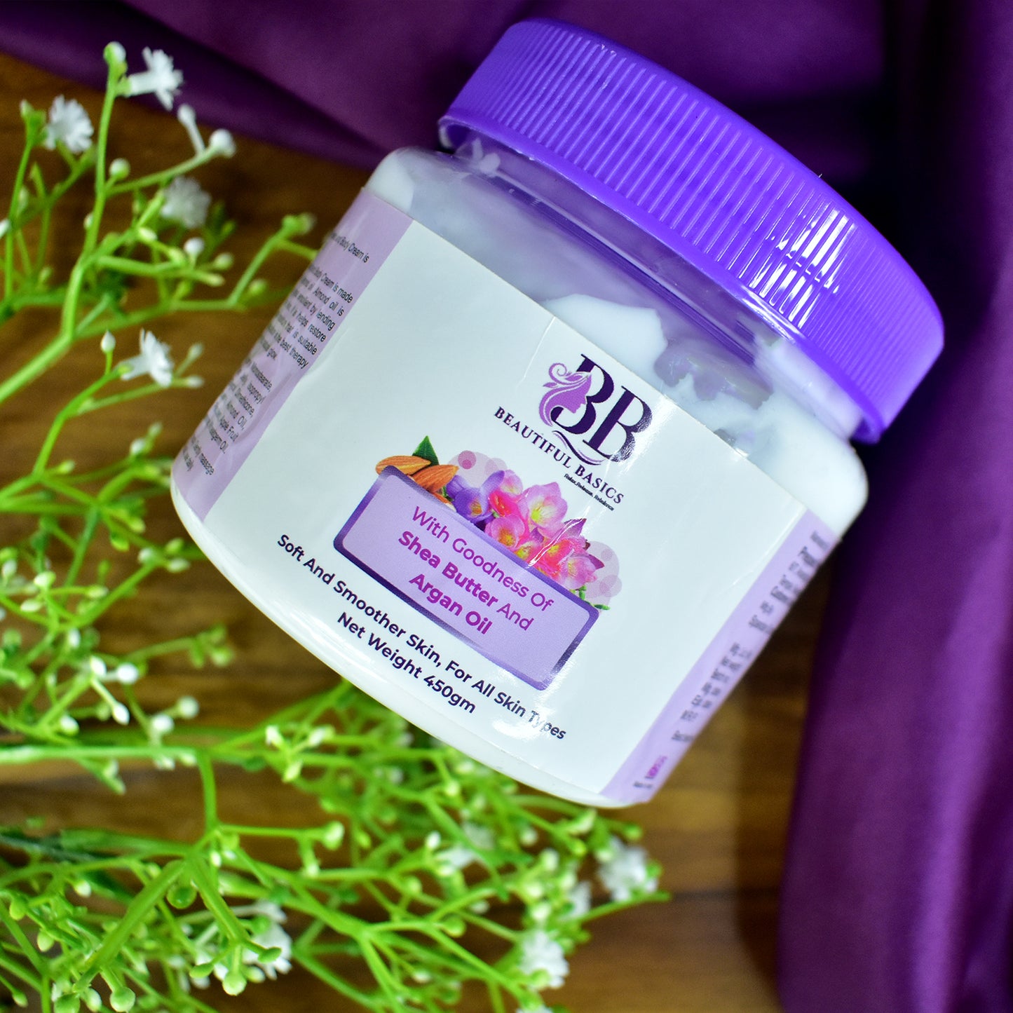 Shea Butter & Argan Oil Body Cream - 450g | Deep Moisturization for Soft Skin - Happy Price - Image 4