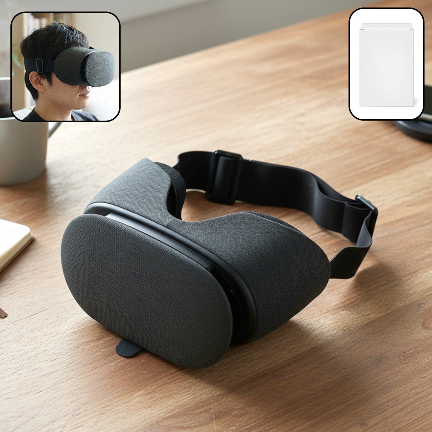 VR Headset Comfort Mask with Adjustable Strap - 1 Pc - Happy Price - Image 2