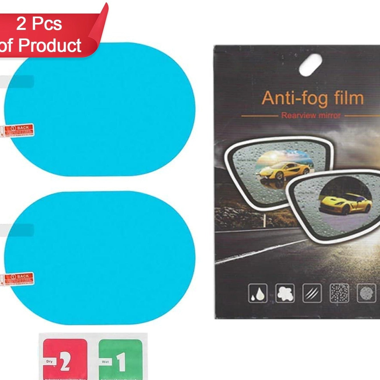 Anti Fog Anti Scratch Interior Rearview Car Mirror Film Waterproof Hd Clear Protective Sticker Film For Safe Driving Car Mirrors Side Windows - Happy Price - Image 1