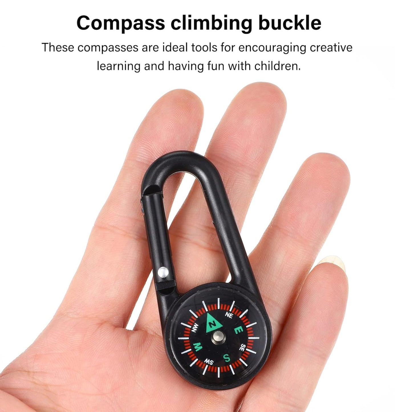 Clip Snap Hook Mini Compass (1 Pc   (1 Pc  Mix Design) - Happy Price - Image 5
