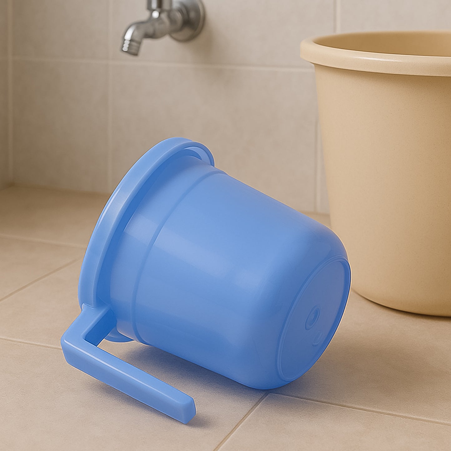Unbreakable Plastic Bath Mug Approx 1000ml (1 Pc) - Happy Price - Image 4