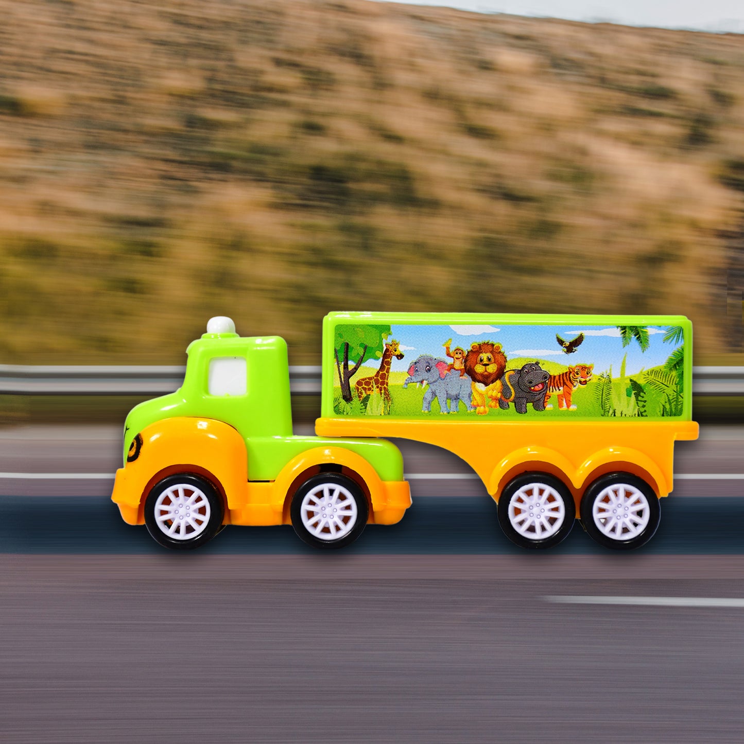 Small Green And Yellow Toy Truck. - Happy Price - Image 3
