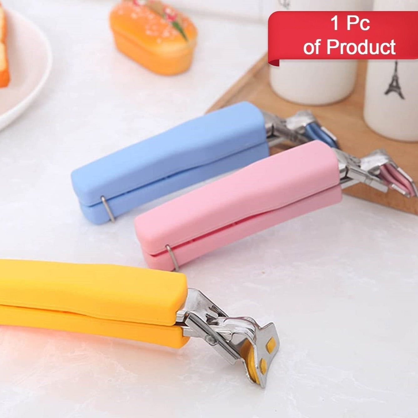 Hot Dish Plate Clip Stainless Steel Plate Tongs Bowl Clips Pan Dish Gripper Clips Hot Plate Bowls Clamp Holder Tong For Home Kitchen - Happy Price - Image 1