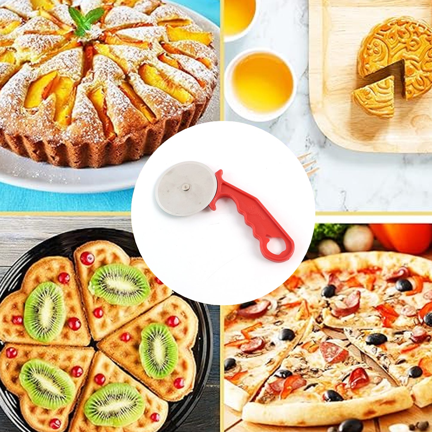 Stainless Steel Pizza Cutterpastry Cuttersandwiches Cutter - Happy Price - Image 5
