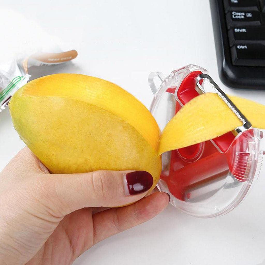 3-in-1 Rotary Vegetable Peeler, Slicer & Cutter - Stainless Steel Blades - Happy Price - Image 7