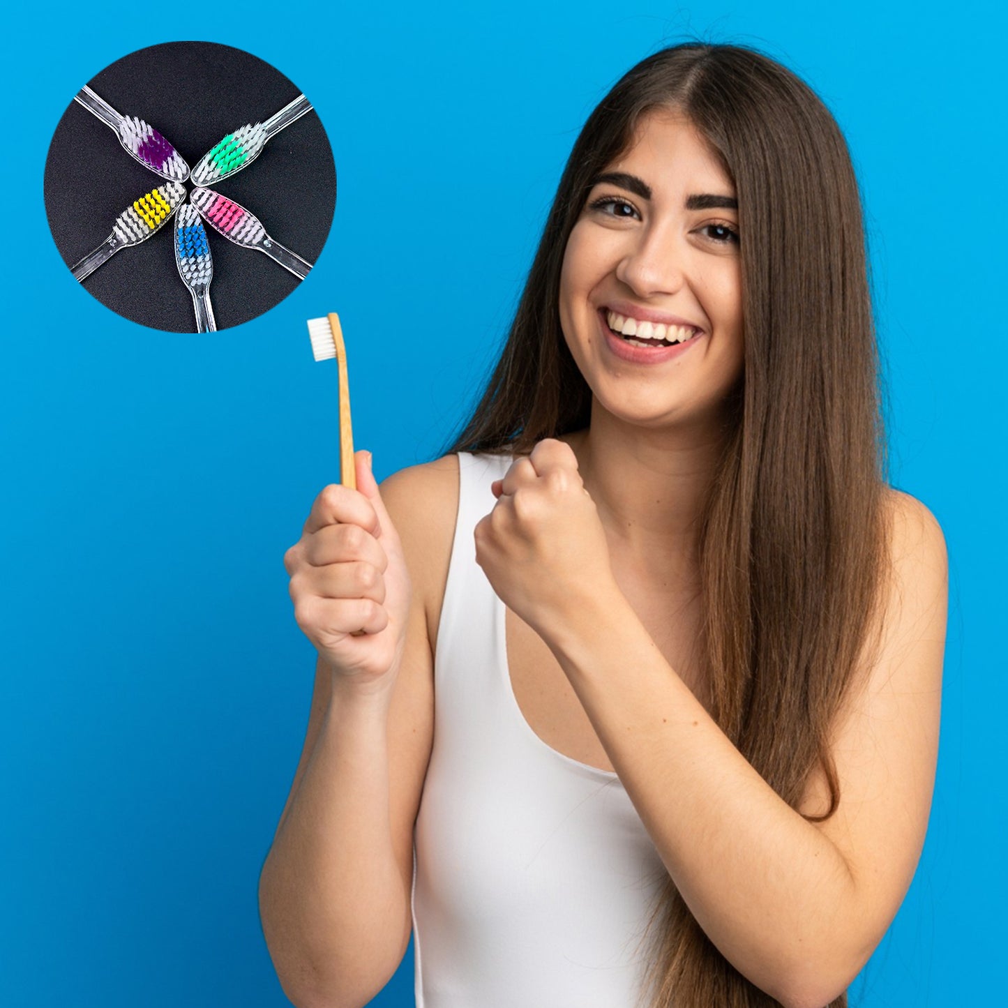 Premium Plastic Toothbrush (1 Pc  Mix Color) - Happy Price - Image 3