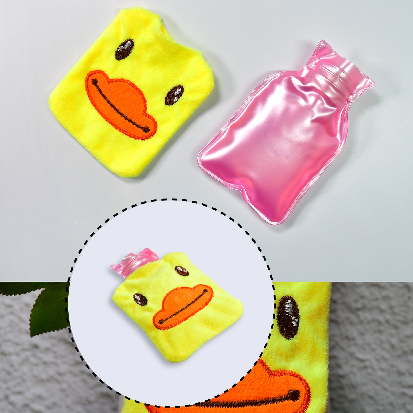 Yellow Duck Small Hot Water Bag With Cover For Pain Relief Neck Shoulder Pain And Hand Feet Warmer Menstrual Cramps. - Happy Price - Image 6