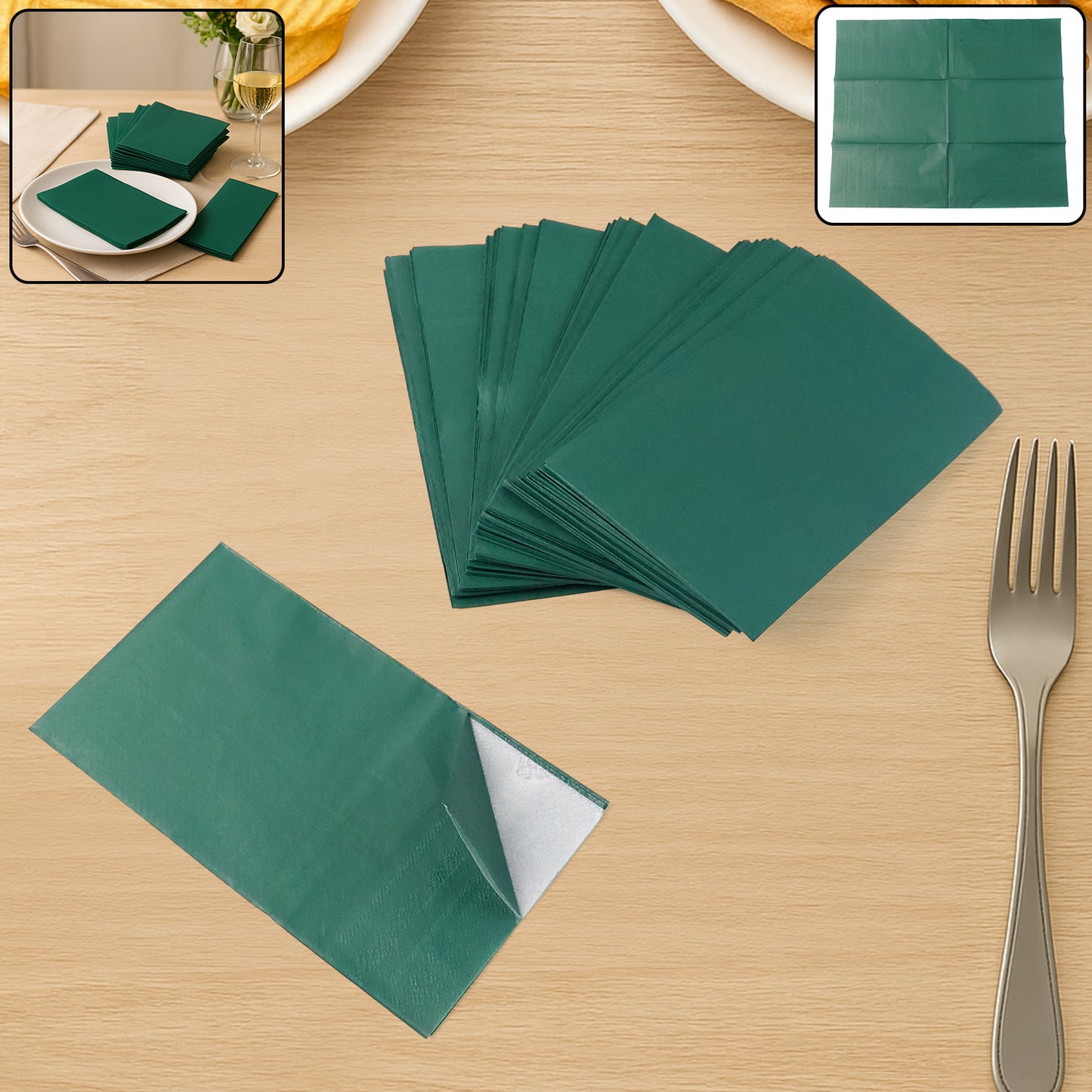 Disposable Paper Napkins Approx 100 Pcs - Happy Price - Image 7