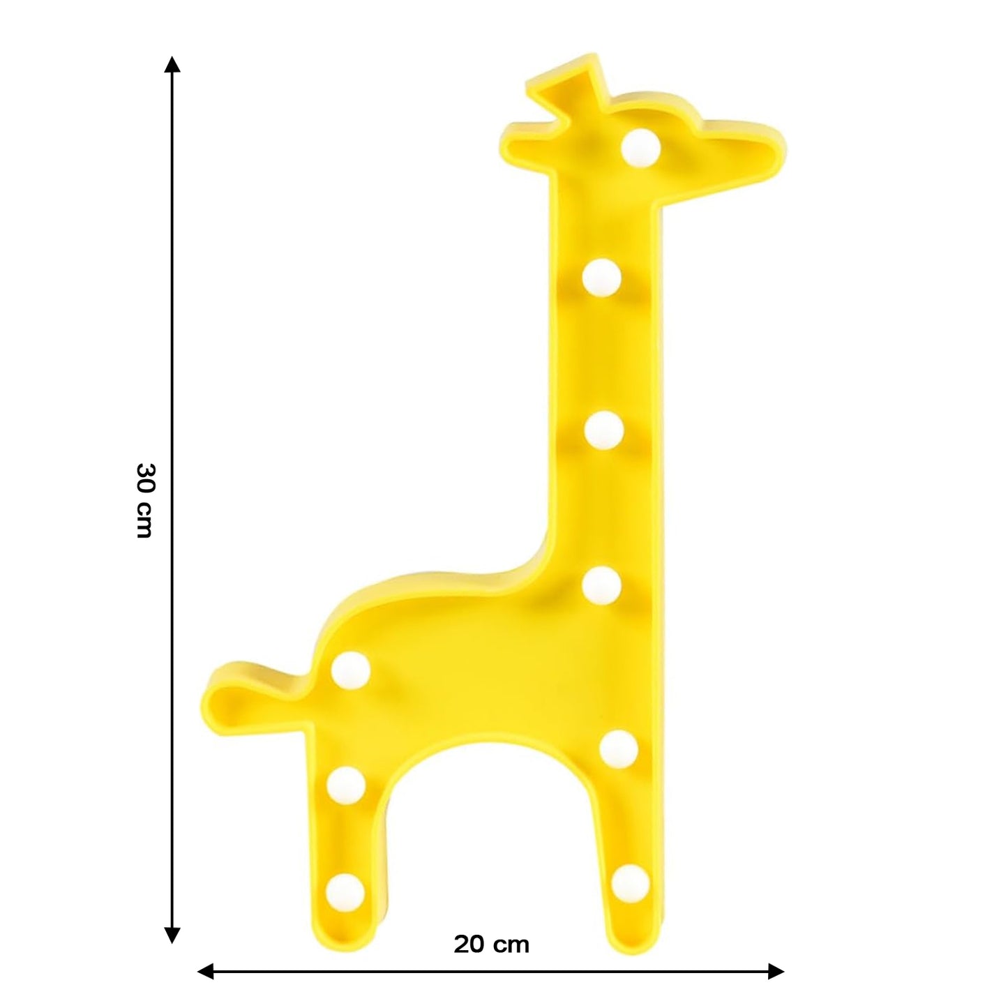Giraffe Shape LED Decorative Night Light - 1 Pc Battery Operated Lamp - Happy Price - Image 4