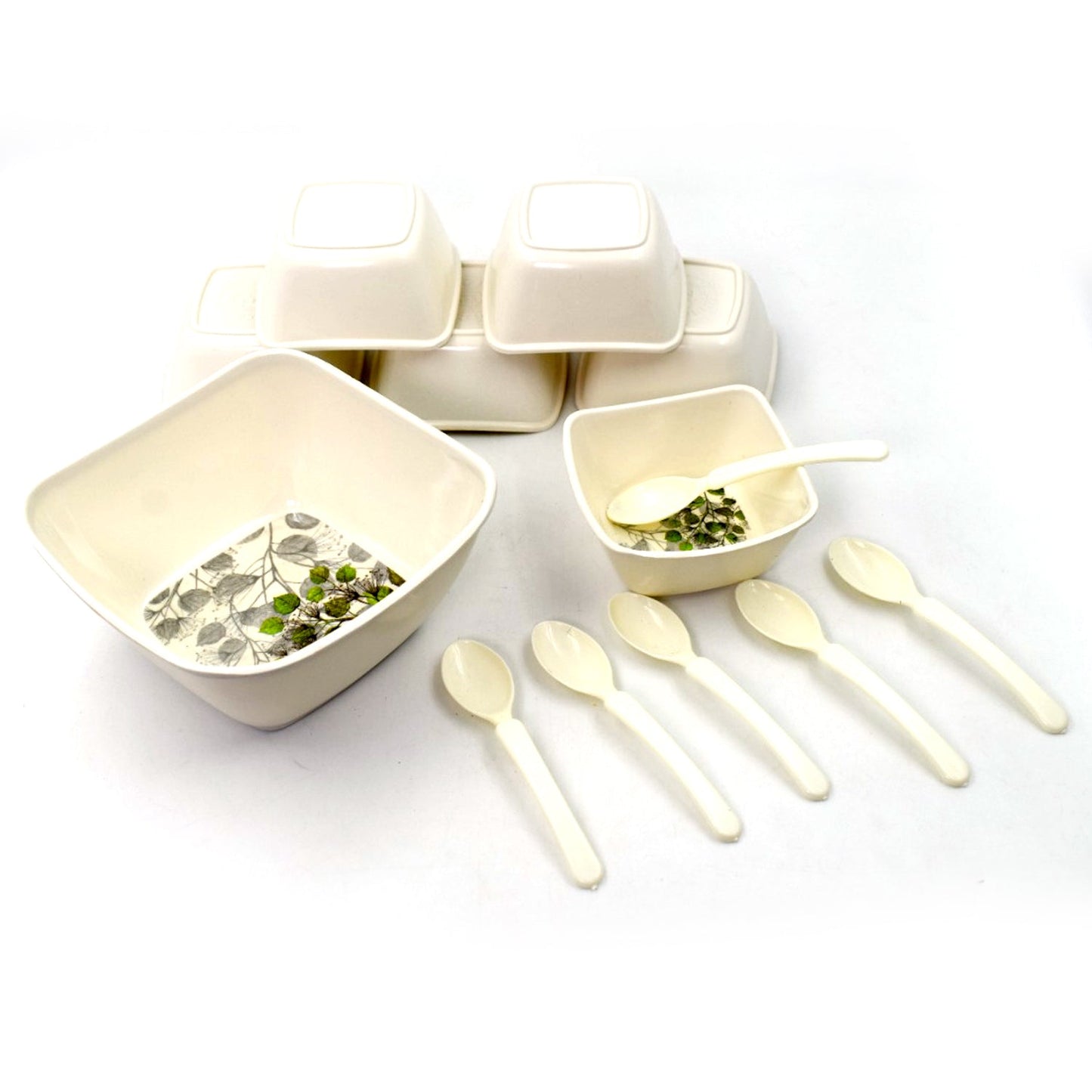 13 Pc Pudding Set Used As A Cutlery Set For Serving Food Purposes And Sweet Dishes And All In All Kinds Of Household And Official Places Etc. - Happy Price - Image 2