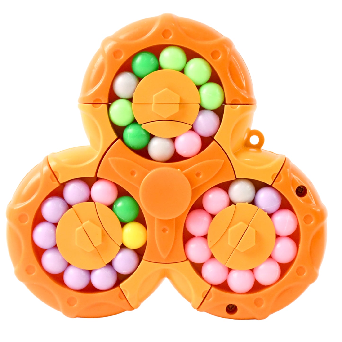 Aditi 3-in-1 Rotating Puzzle Ball Toy for Kids - Color Sorting & Fidget Spinner - Happy Price - Image 2