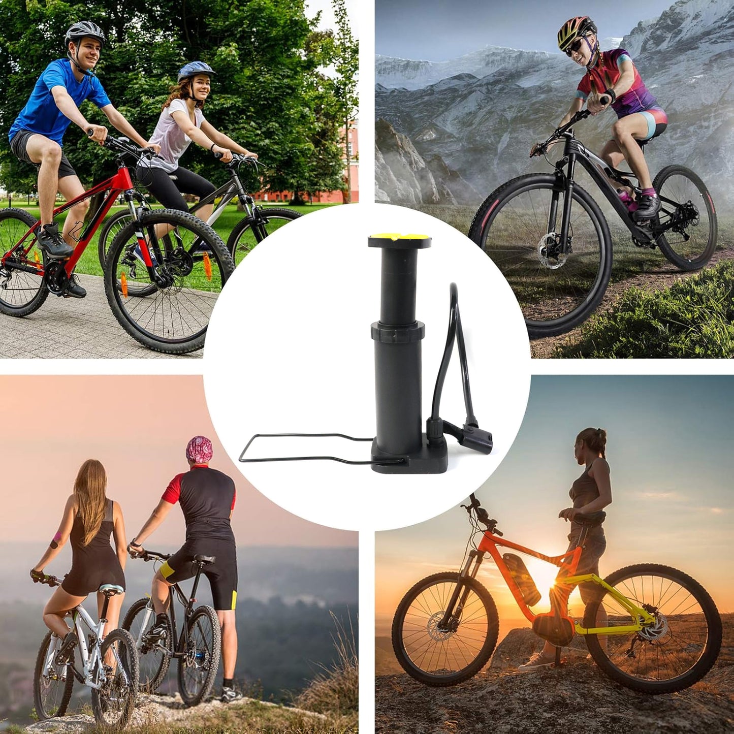 Mini Foot Pedal Air Pump (1 Pc) - Portable Manual Inflator for Tires & Sports Gear - Happy Price - Image 4