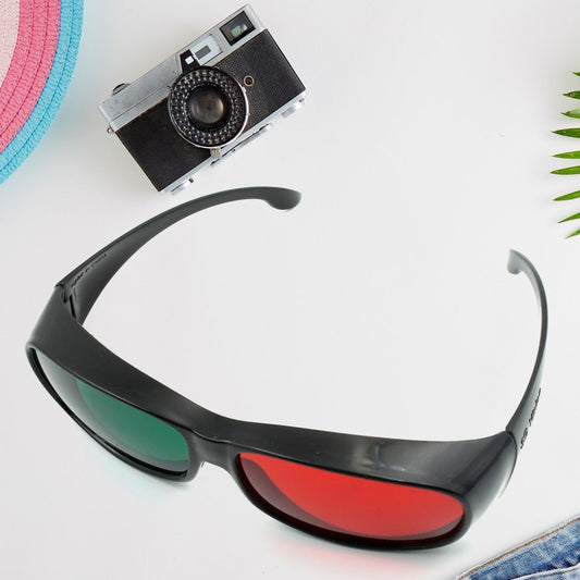 Uv Protected Round Sunglasses 3d Classic Sunglasses For Men  Women Lightweight Both Outdoor And Indoor Use (1 Pc ) - Happy Price - Image 1