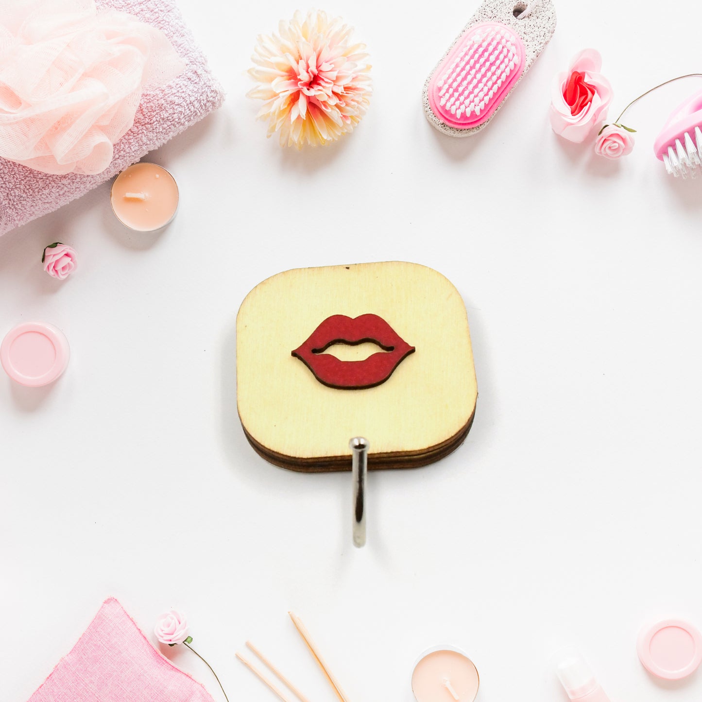 17871 Wooden Cartoon Hook Wall Hanging Hooks Wall Storage Hook Wall Mounted Hat Hooks Wall Coat Hooks Hanger Backpack Hook Clothes Hook Office Towel Hook Clothing Iron (1 Pc) - Happy Price - Image 2