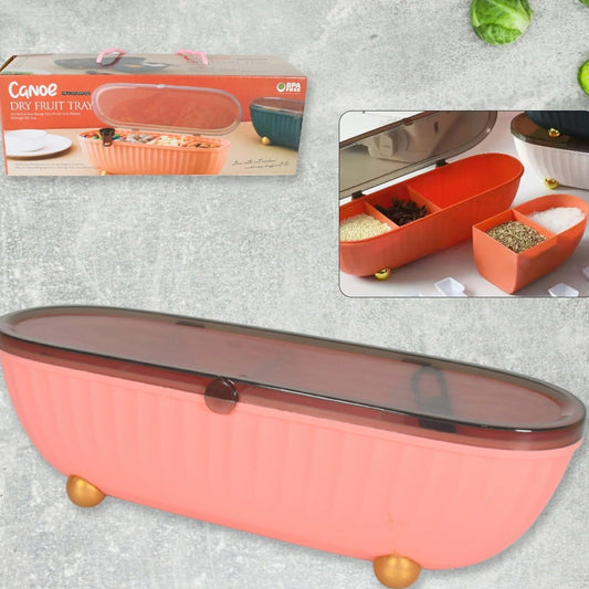 spice Bottle Spice Jar Durable Spice Seasoning Box Jar Food Grade Spoon Seasoning Case For Kitchen  Dry Fruit Tray (1 Pc) - Happy Price - Image 1