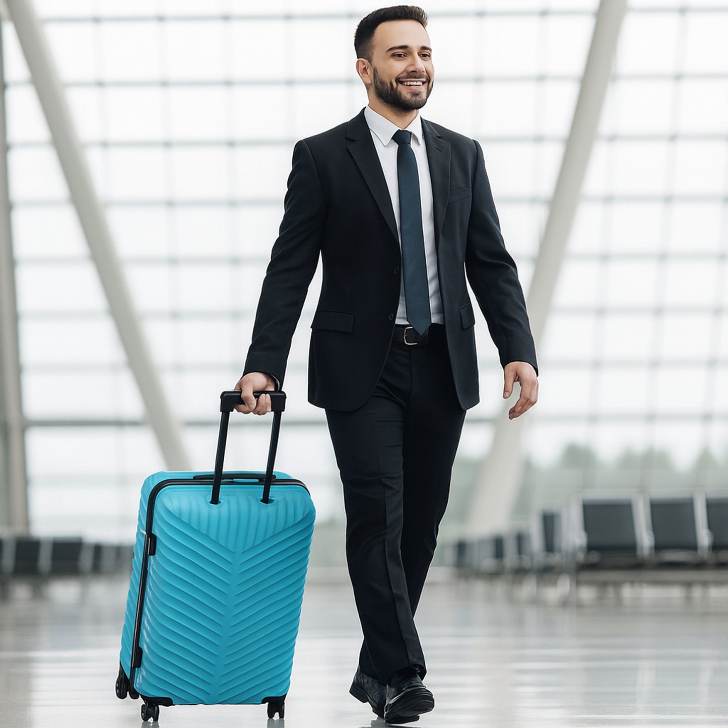 4-Piece Hard Shell Luggage Set - Durable Travel Suitcases in Multiple Sizes - Happy Price - Image 7