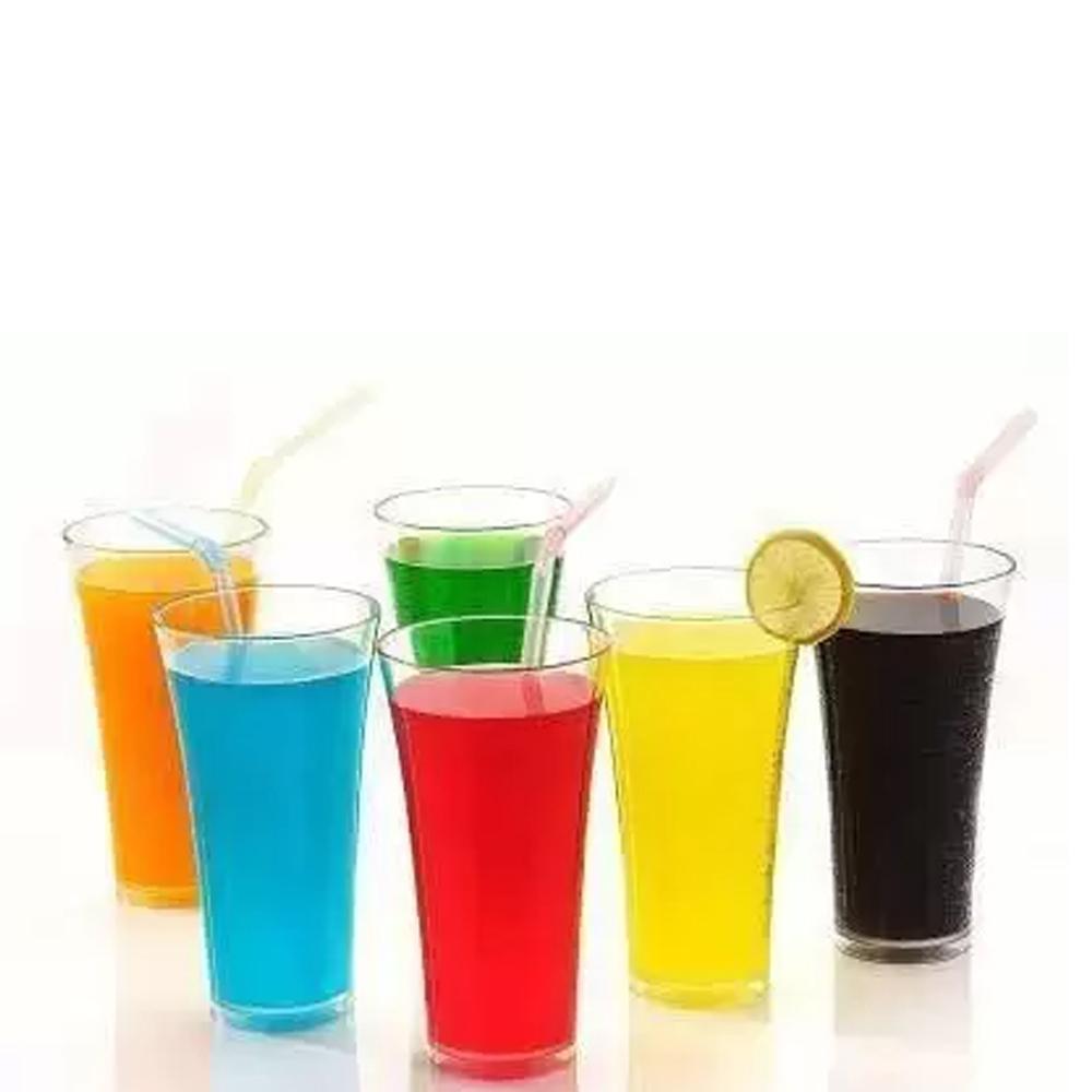 Stylish Look Plastic Juicy Glass Transparent Glasses Set 300ml (6pcs) - Happy Price - Image 3