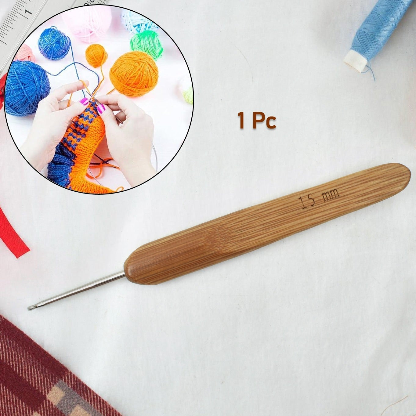 Crochet Hooks Hook Needle Stainless Steel (1 Pc  1.5 Mm) - Happy Price - Image 1