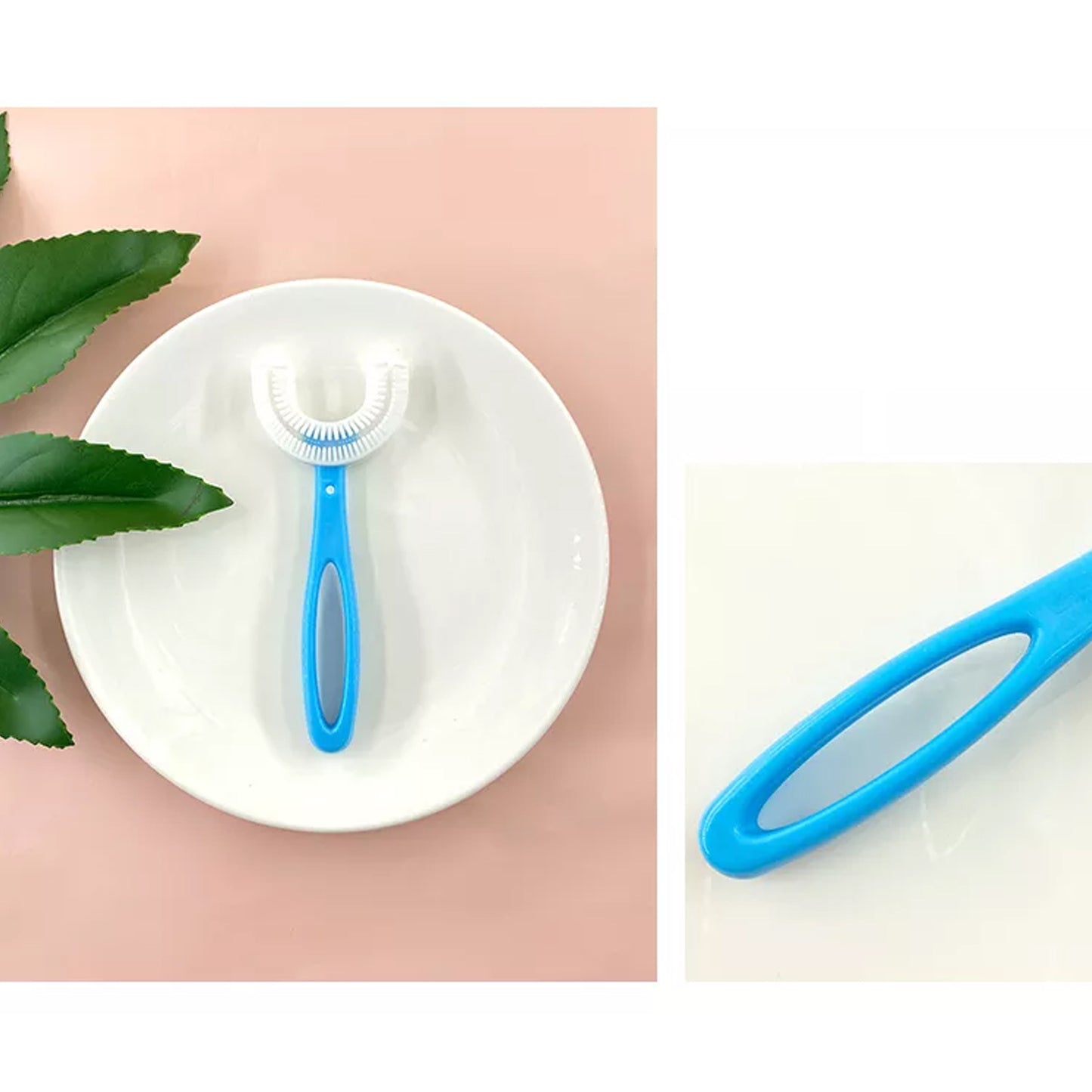 U-shaped Toothbrush For Kids Manual Whitening Toothbrush Silicone Brush Head For Kids Children Infant Toothbrush For 2-6 Years - Happy Price - Image 7