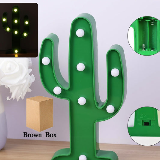 Led Cactus Light Led Desk Lamp Led Table Lamp (1 Pc  Battery Not Included) - Happy Price - Image 1