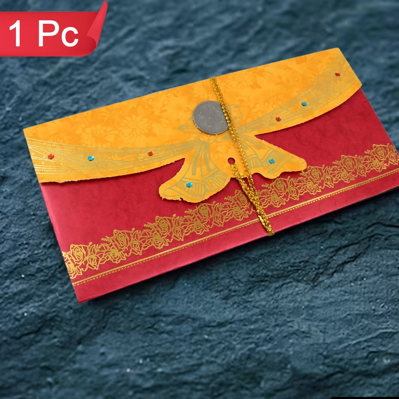 Wedding Gift Card  Cover (1 Pc  Multicolour) - Happy Price - Image 1