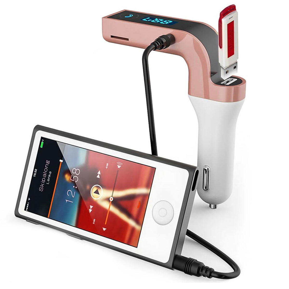 Car G7 With Turbo Charging Lcd Bluetooth Charger Fm Kit Mp3 - Happy Price - Image 2