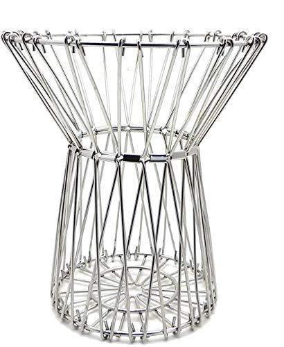 Multipurpose Fruit Basket Stainless Steel Wire Bowl Foldable Basket For Vegetable  Fruits  Dining - Happy Price - Image 3
