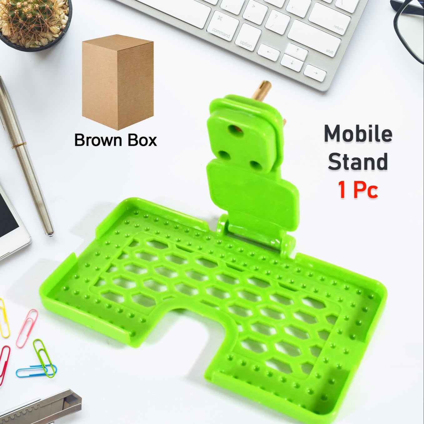 Multi-purpose Wall Holder Stand For Charging Mobile Just Fit In Socket And Hang (Mix Color  1 Pc) - Happy Price - Image 1