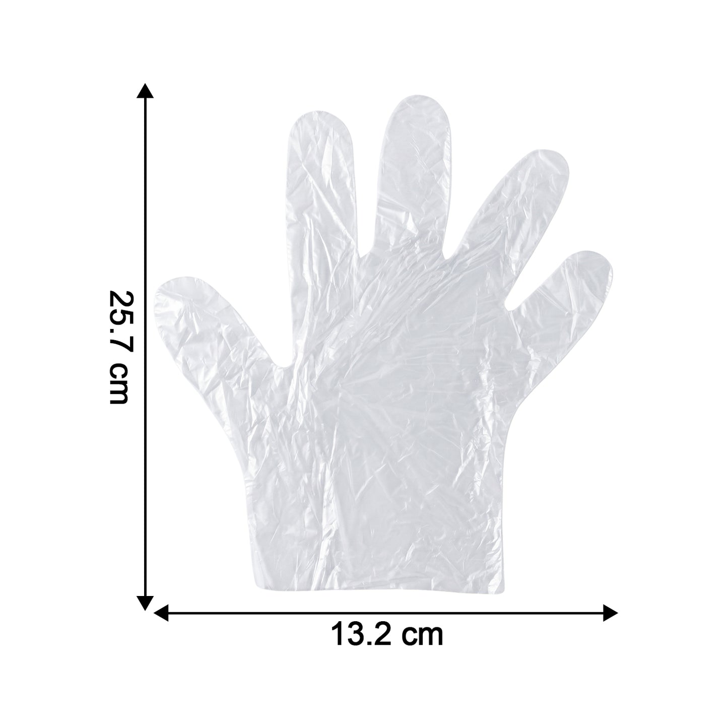 Clear Disposable Plastic Gloves - 100 Pc Medium Size for Food Handling & Cleaning - Happy Price - Image 5